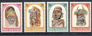 Папуа-Новая Гвинея, 1964, Маски, 4 марки